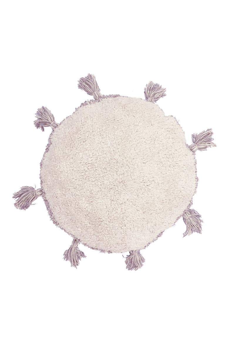 RugCycled Circle Floor Cushion, Alternate, color, NATURAL RUGCYCLED YARN