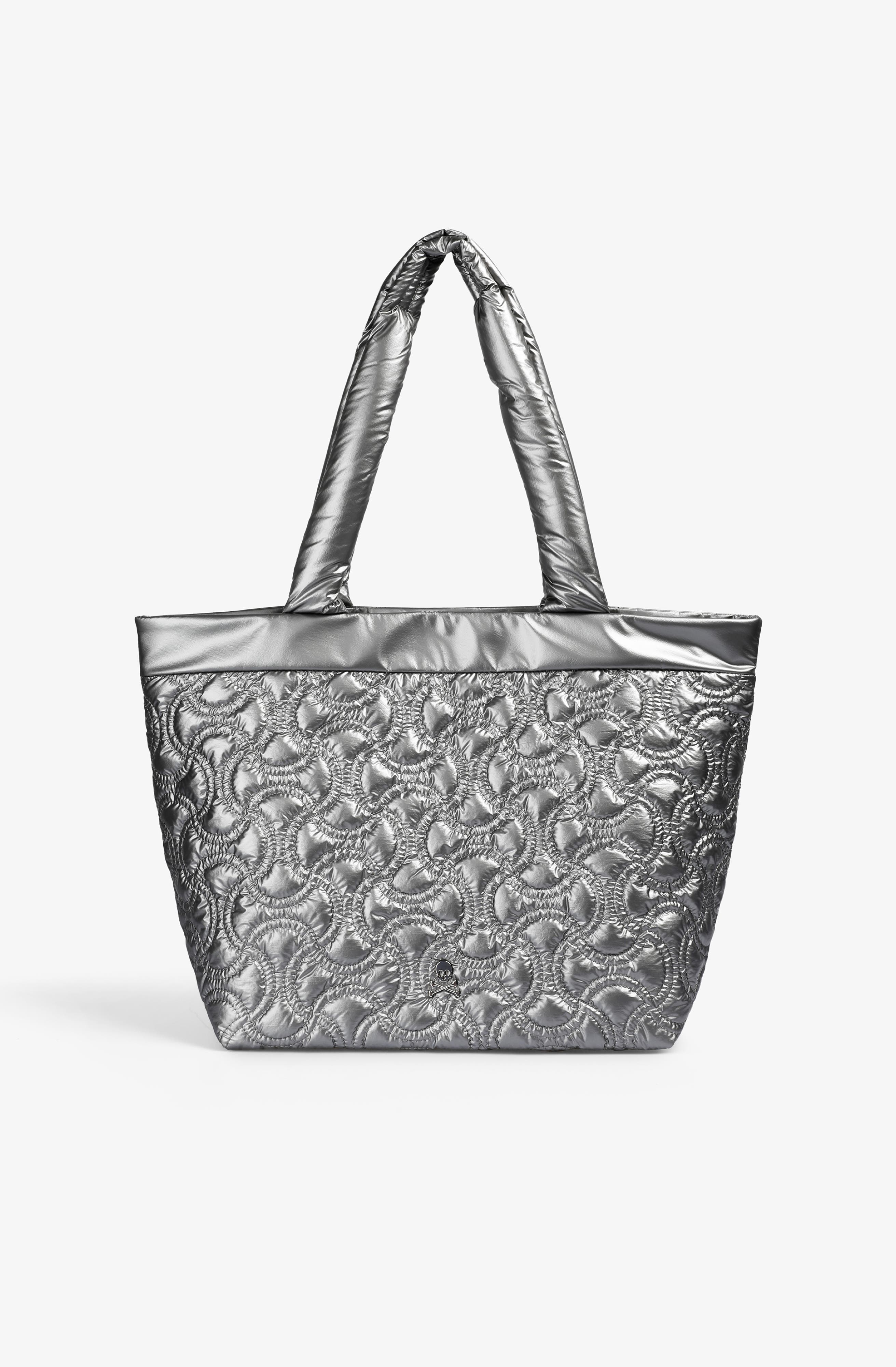 Nyquilted Sp Bag, Main, color, Silver