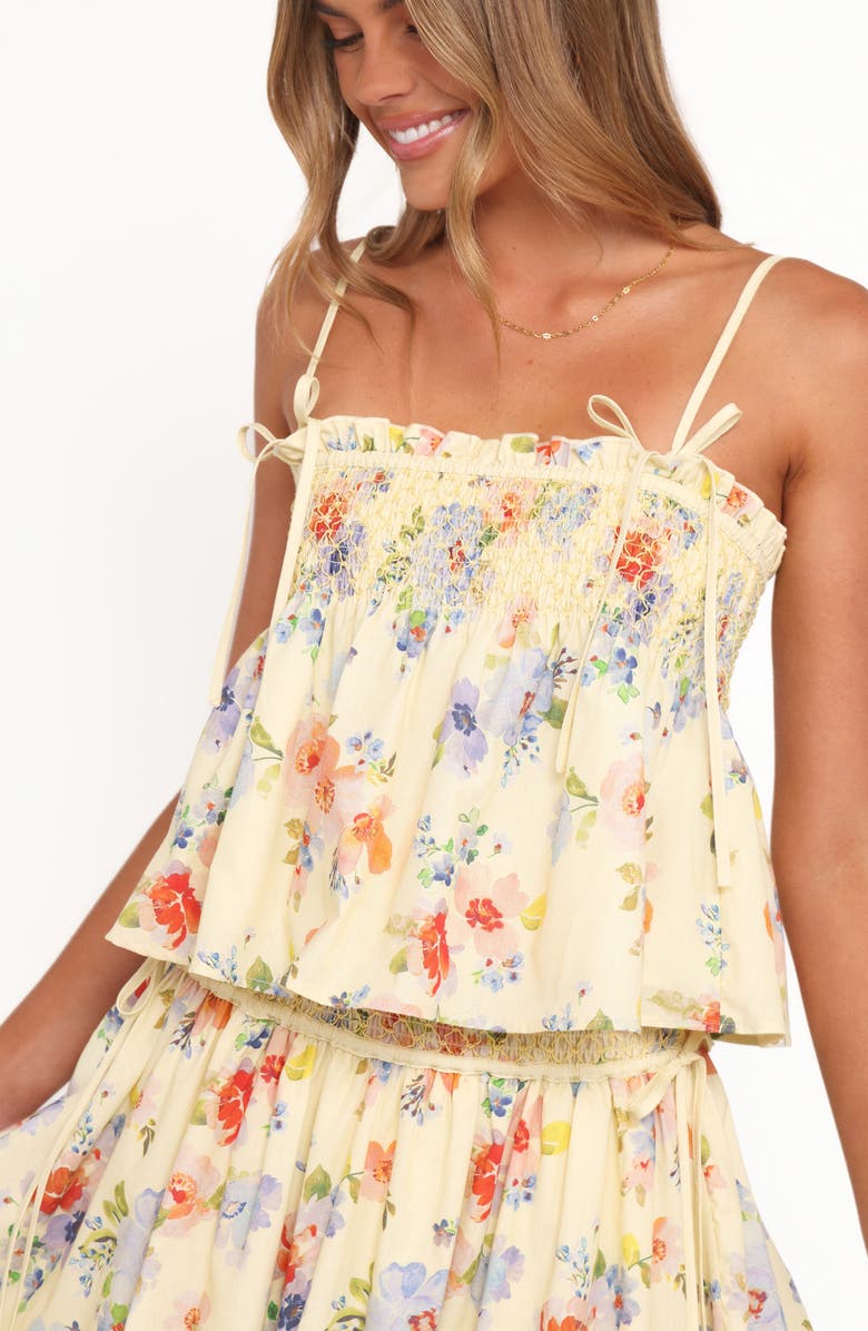 Petal & Pup Cosima Floral Print Camisole, Alternate, color, Yellow Floral