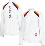 G-III 4HER BY CARL BANKS Women's G-III 4Her by Carl Banks White Houston Astros Red Flag Full-Zip Track Jacket