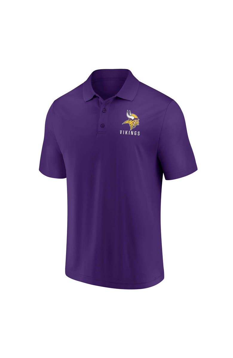 FANATICS Men's Fanatics Branded White/Purple Minnesota Vikings Lockup Two-Pack Polo Set, Alternate, color, White