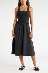 Zella Effortless Sleeveless Midi Dress