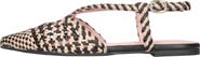 Pretty Ballerinas Pointed Toe Woven Sling Back