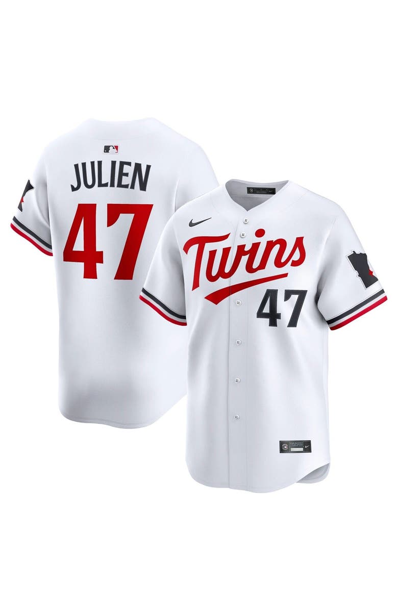 Nike Men's Nike Edouard Julien White Minnesota Twins Home Limited Player Jersey, Main, color, White