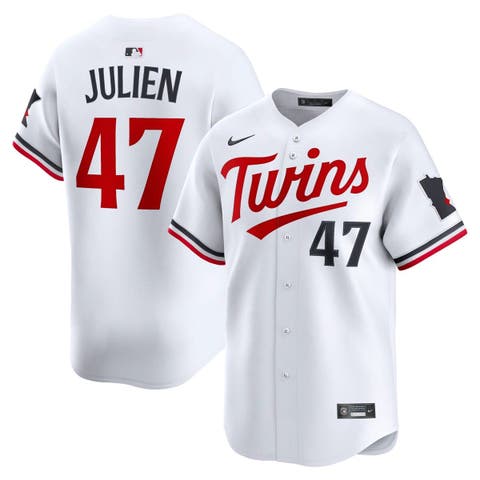 Men's Nike Edouard Julien White Minnesota Twins Home Limited Player Jersey