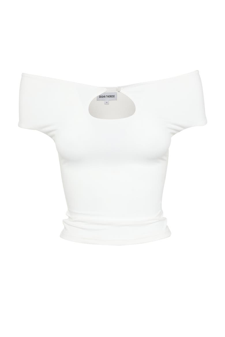 Laura Top, Alternate, color, White