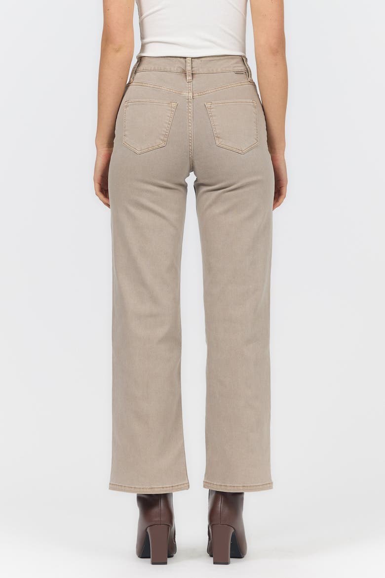 Holly High Waist Straight Denim Jeans, Alternate, color, Mink