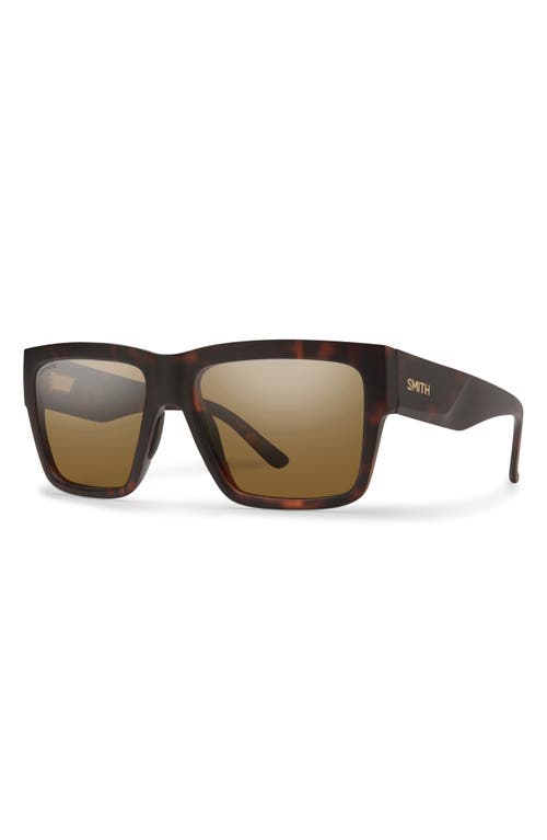 Smith Lineup 58mm Chromapop™ Polarized Sunglasses In Matte Tortoise/brown