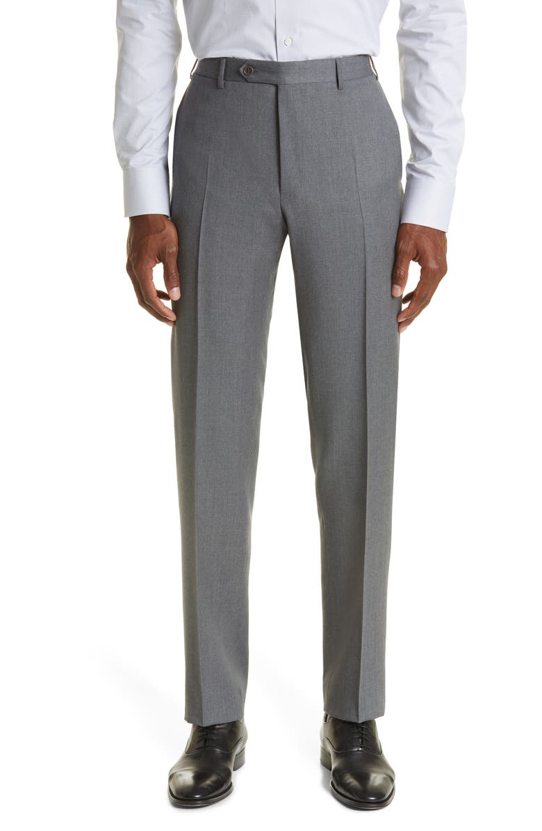 Canali Siena Solid Wool Suit, Alternate, color, 