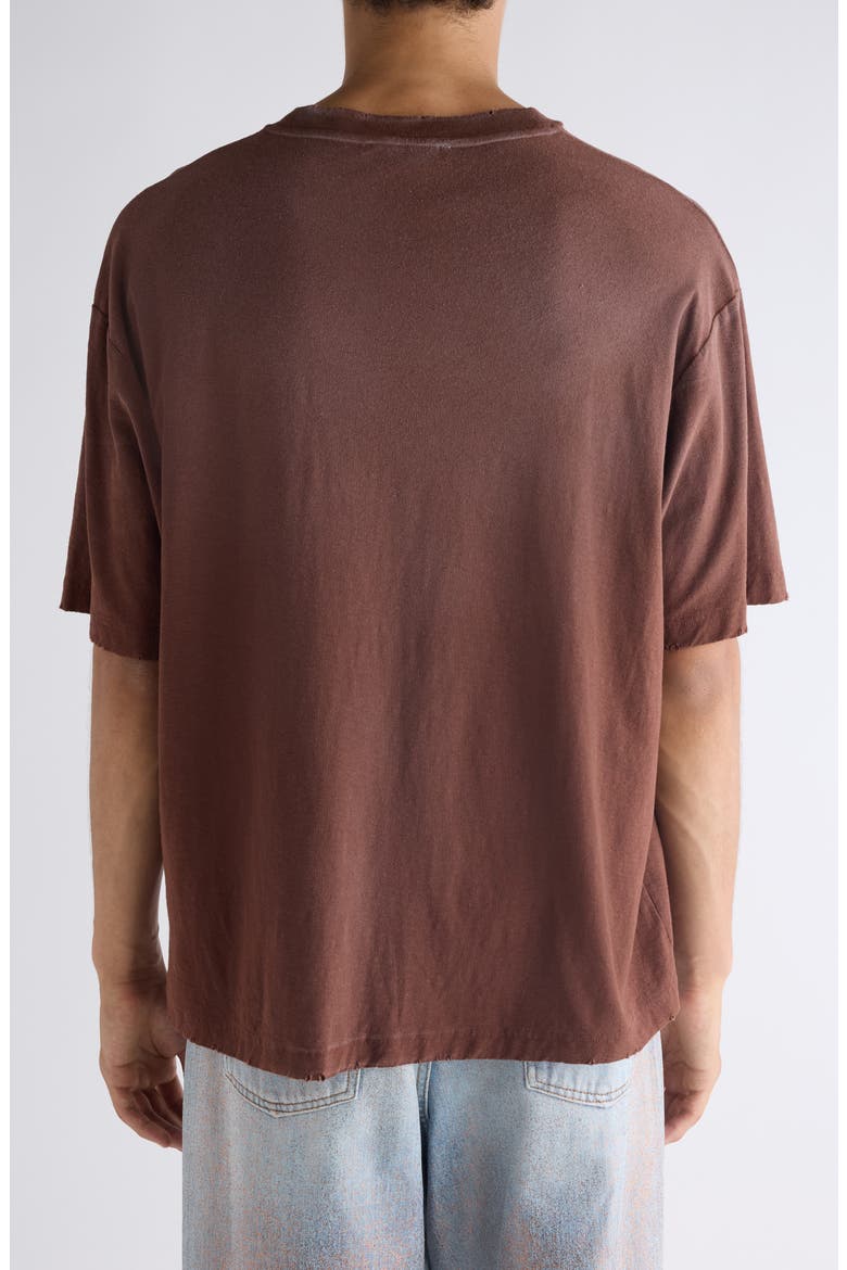 Exford U 1996 Distressed Cotton & Hemp Pocket T-Shirt, Alternate, color, CHOCOLATE BROWN