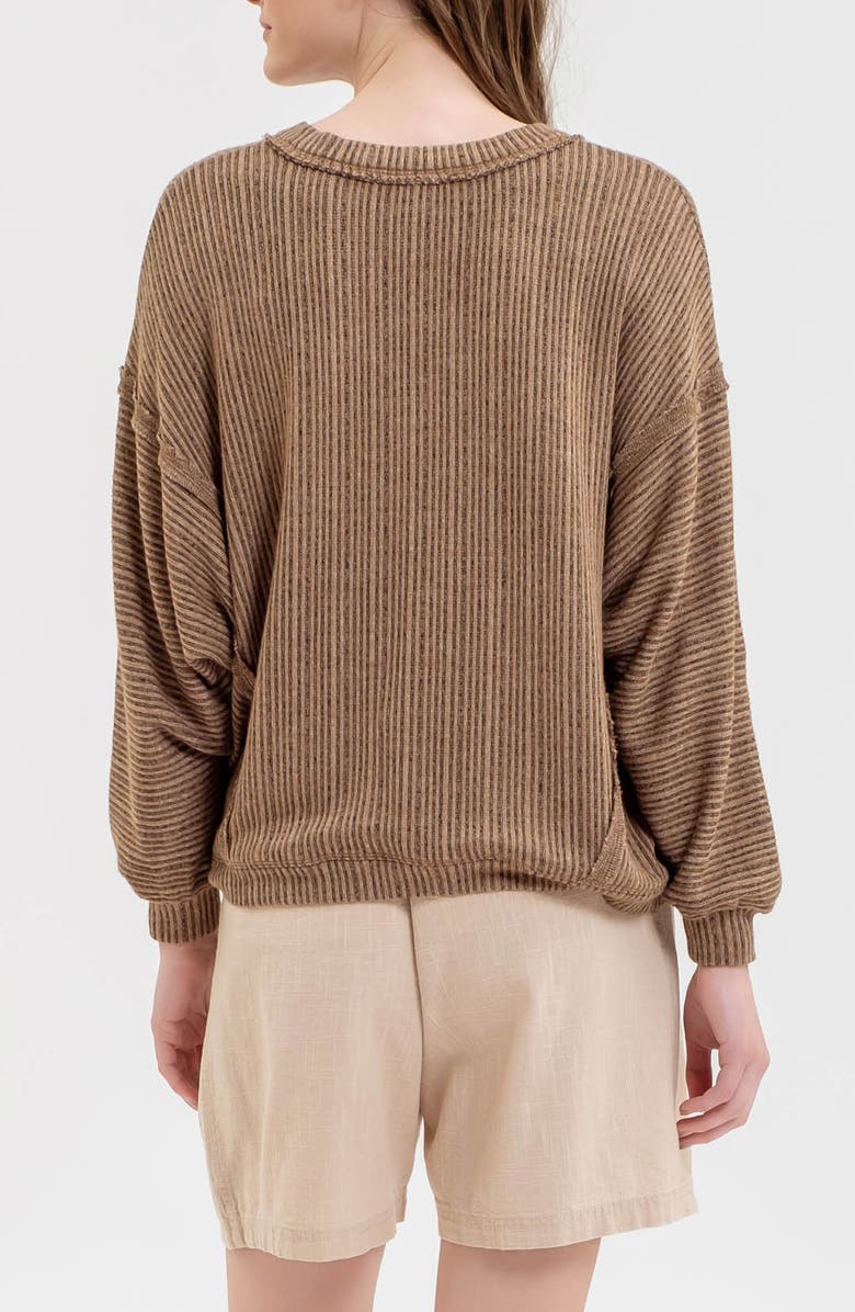 Blu Pepper V-Neck Chenille Top, Alternate, color, 