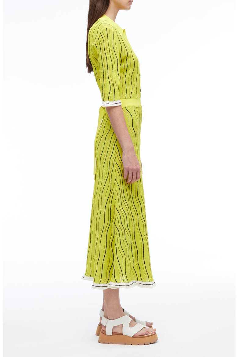 Art Nouveau Jacquard Polo Dress, Alternate, color, PINEAPPLE MULTI