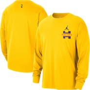 Jordan Brand Men's Jordan Brand  Yellow Charlotte Hornets 2025/26 City Edition Remix Essential Logo Long Sleeve T-Shirt