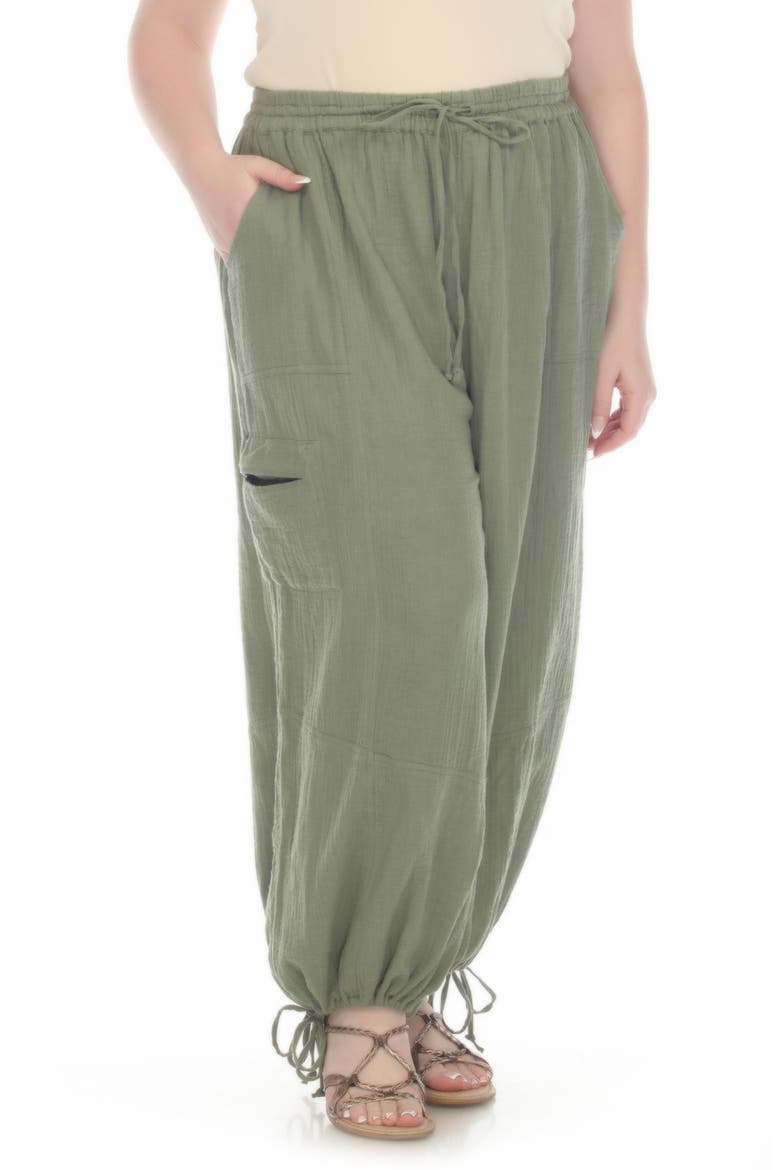 Cotton Parachute Pants, Main, color, OLIVE