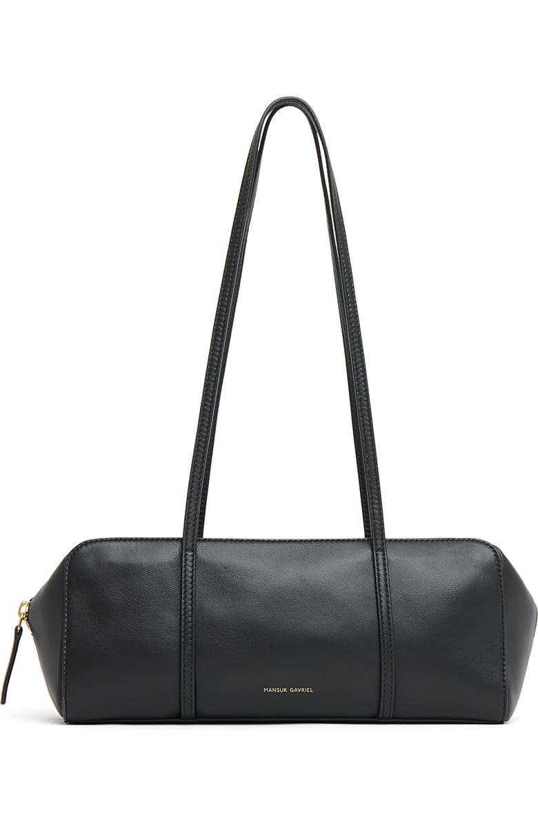 Mansur Gavriel Filo Leather Shoulder Bag, Main, color, Black