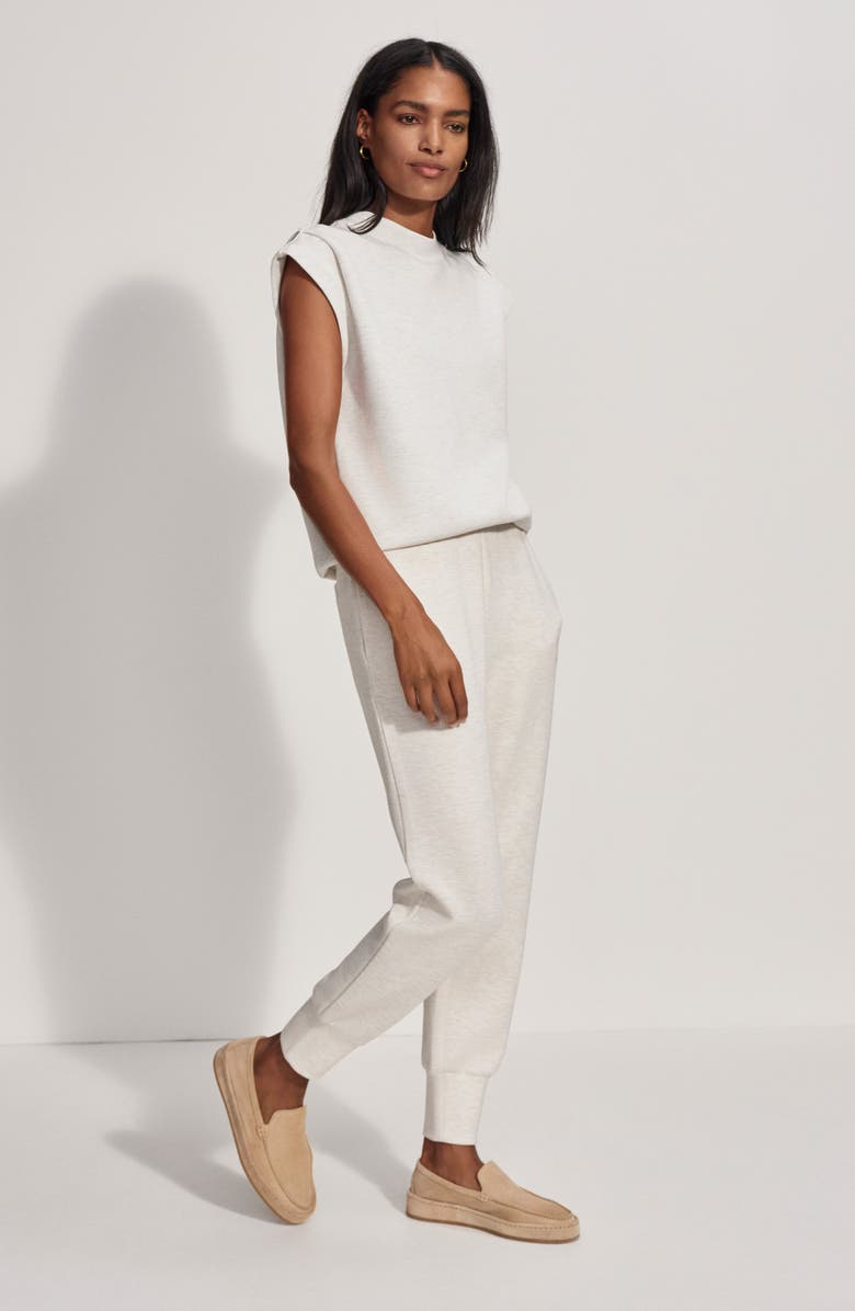 Varley Double Soft Cap Sleeve Sweatshirt, Alternate, color, Ivory Marl