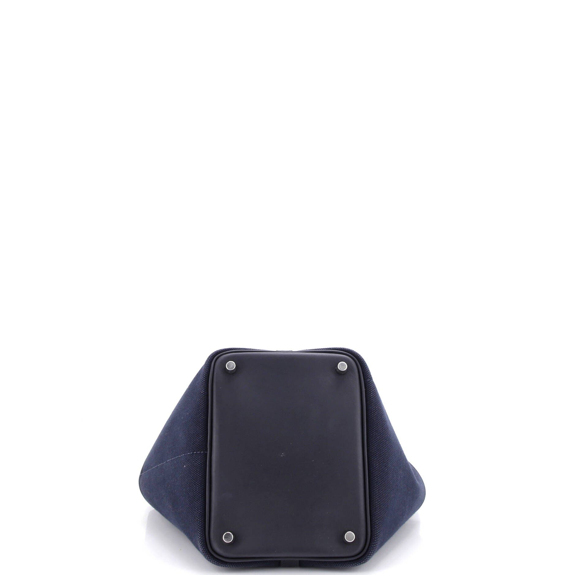 Pre-Owned Hermes Cargo Picotin Lock Bag Canvas and Swift PM, Alternate, color, 