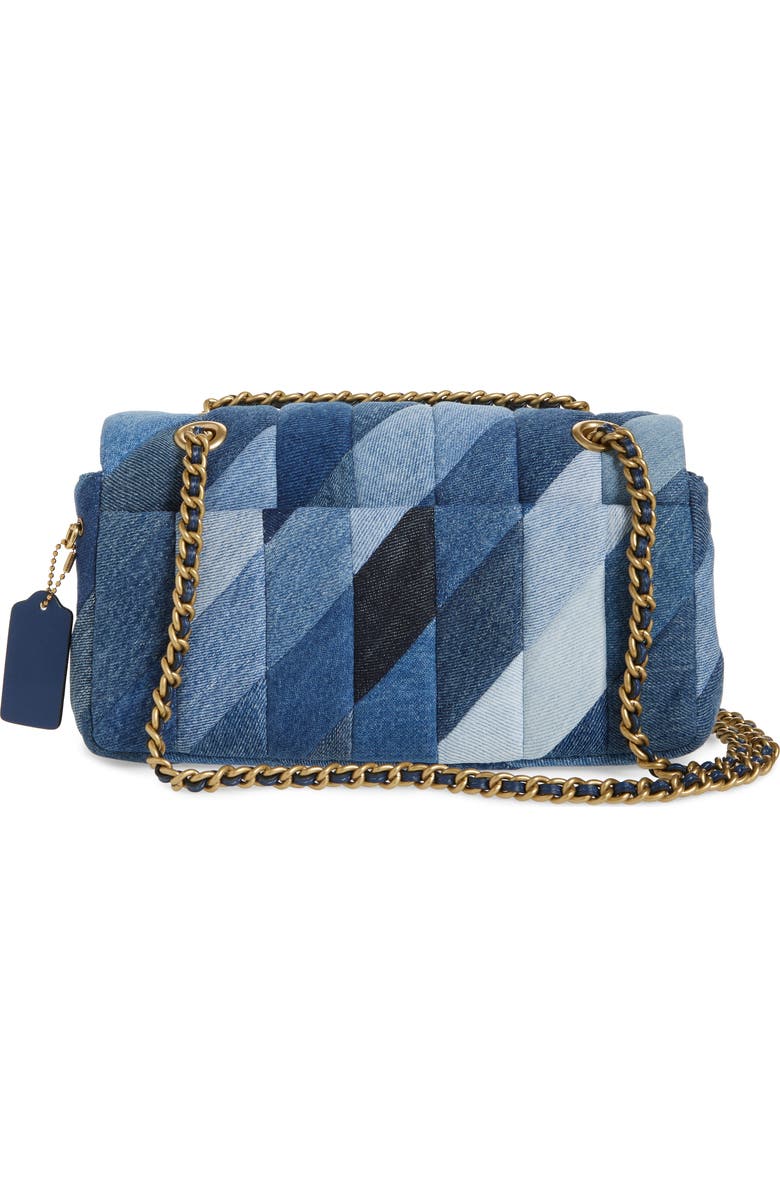COACH Tabby Quilted Patchwork Denim Shoulder Bag, Alternate, color,