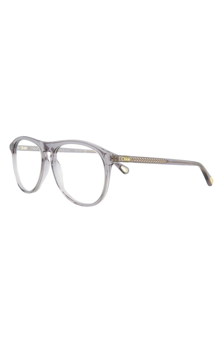 Chloé 54mm Aviator Optical Glasses, Alternate, color,
