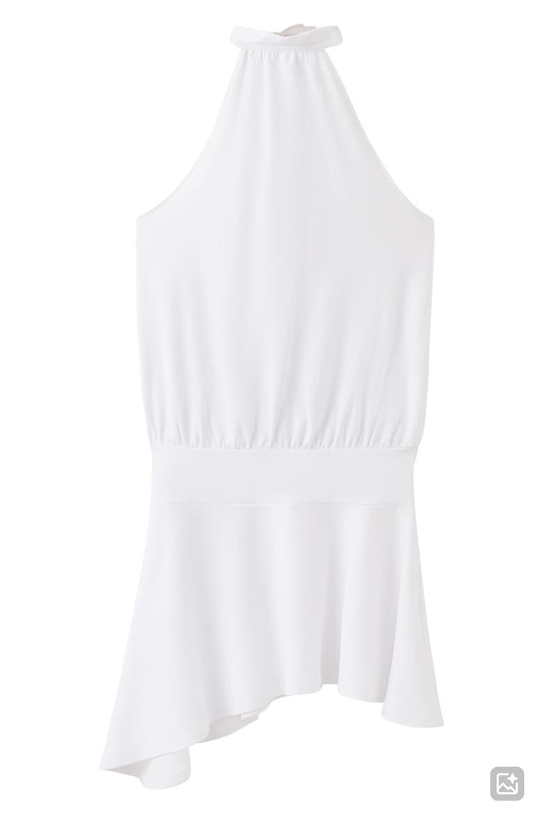 Asymmetric Sleeveless Minidress, Main, color, WHITE