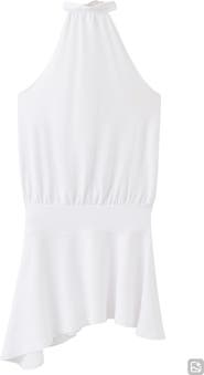 MANGO TEEN Asymmetric Sleeveless Minidress