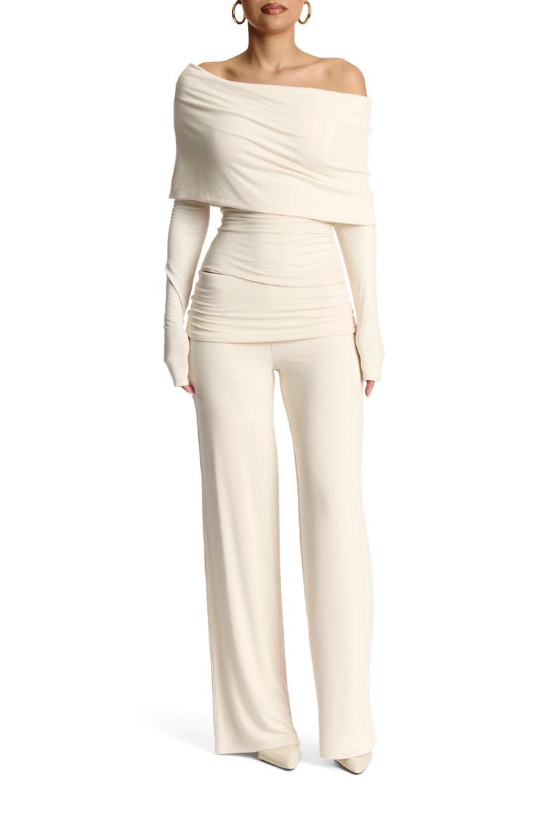 Off the Shoulder Top, Alternate, color, CREAM
