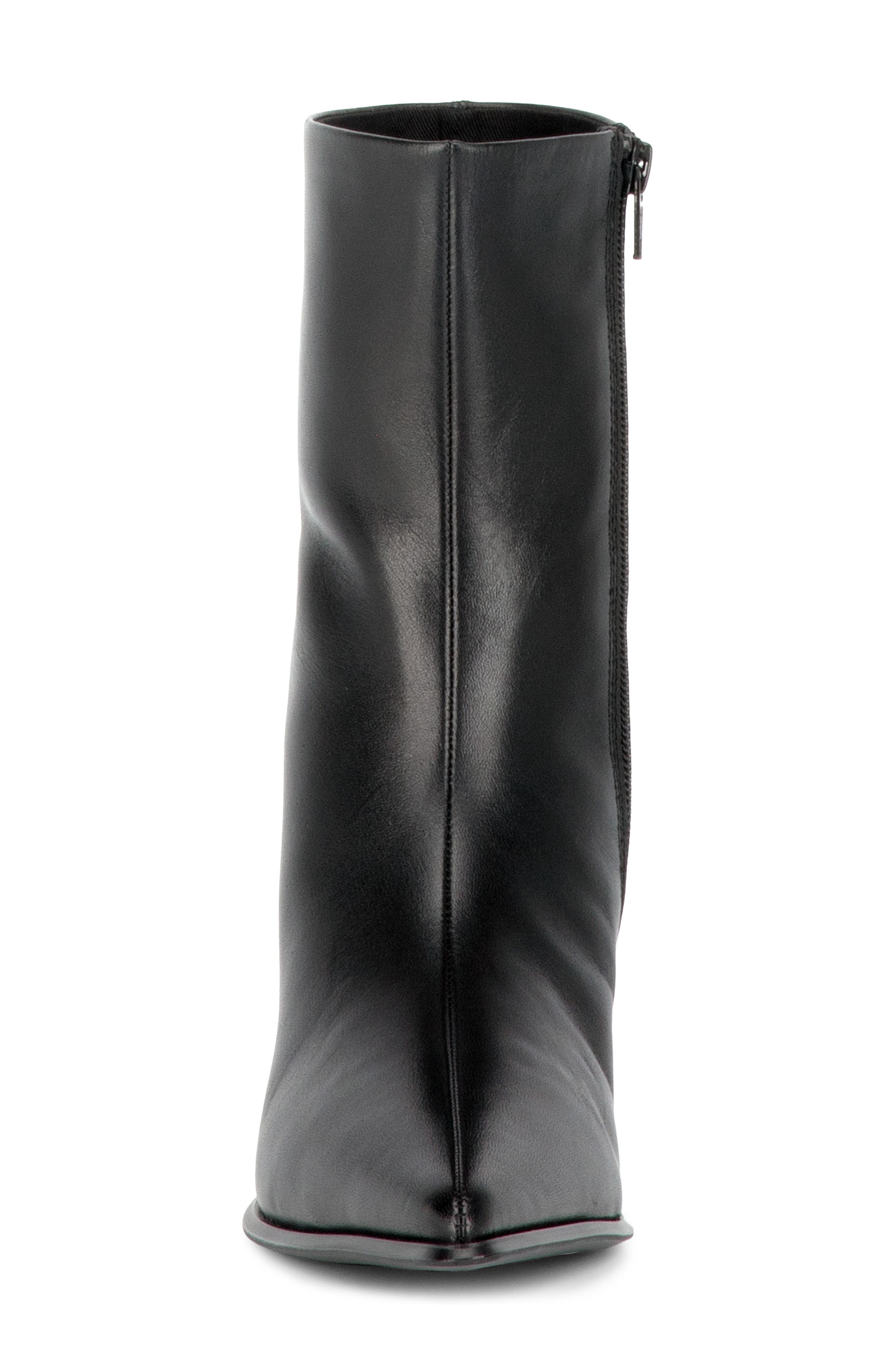 Ilona Leather Bootie, Alternate, color, BLACK