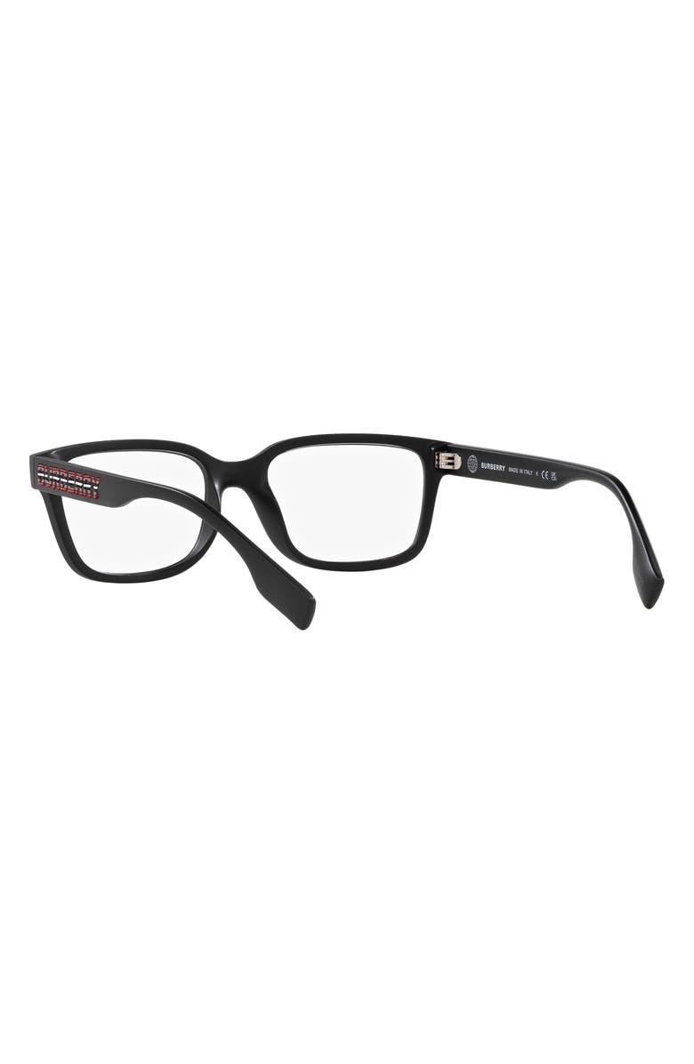 Burberry Charlie 57mm Square Optical Glasses, Alternate, color, Matte Black