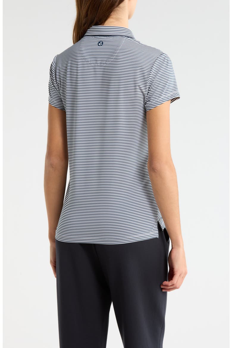 Kayla Polo Top, Alternate, color, NAVY-WHITE