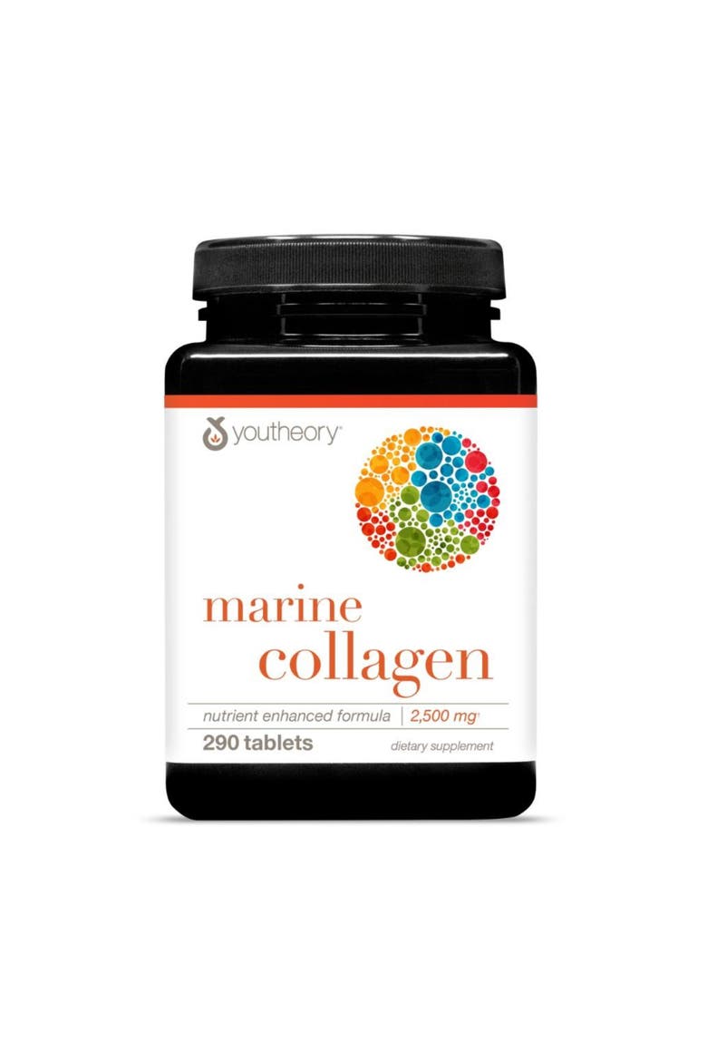 Marine Collagen Hydrolyzed Fish-Sourced Skin Support Supplement Tablets 290 Tablets, Main, color, None