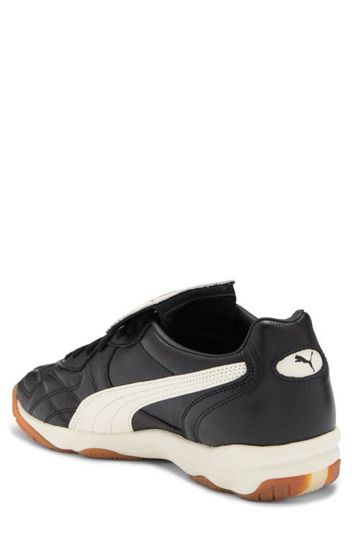Puma 'king' Black Sneakers With Formstrip Logo Detail On The Side And Logo Patch On The Tongue In  Black-warm White