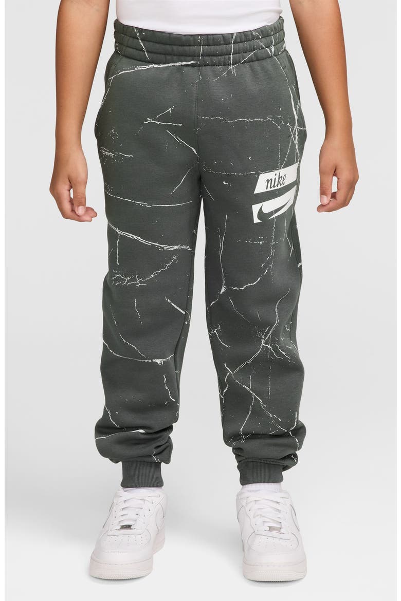 Kids' Sportswear Club Fleece Jogger Pants, Main, color, CAMO GREEN/ WHITE