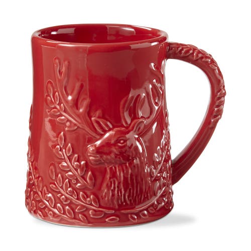 Tag Holiday S Red Ceramic Mug Dishwasher Safe Christmas In Red