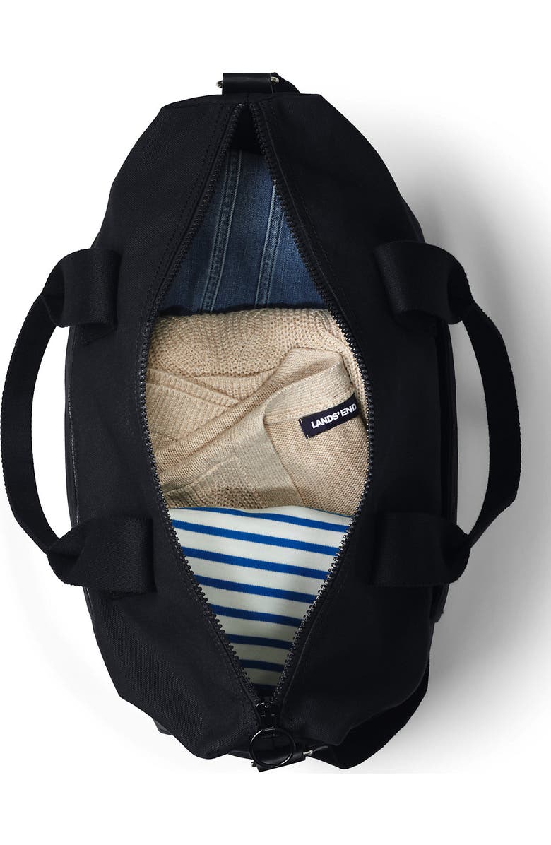 Lands' End Canvas Weekender Duffle Bag, Alternate, color, Black