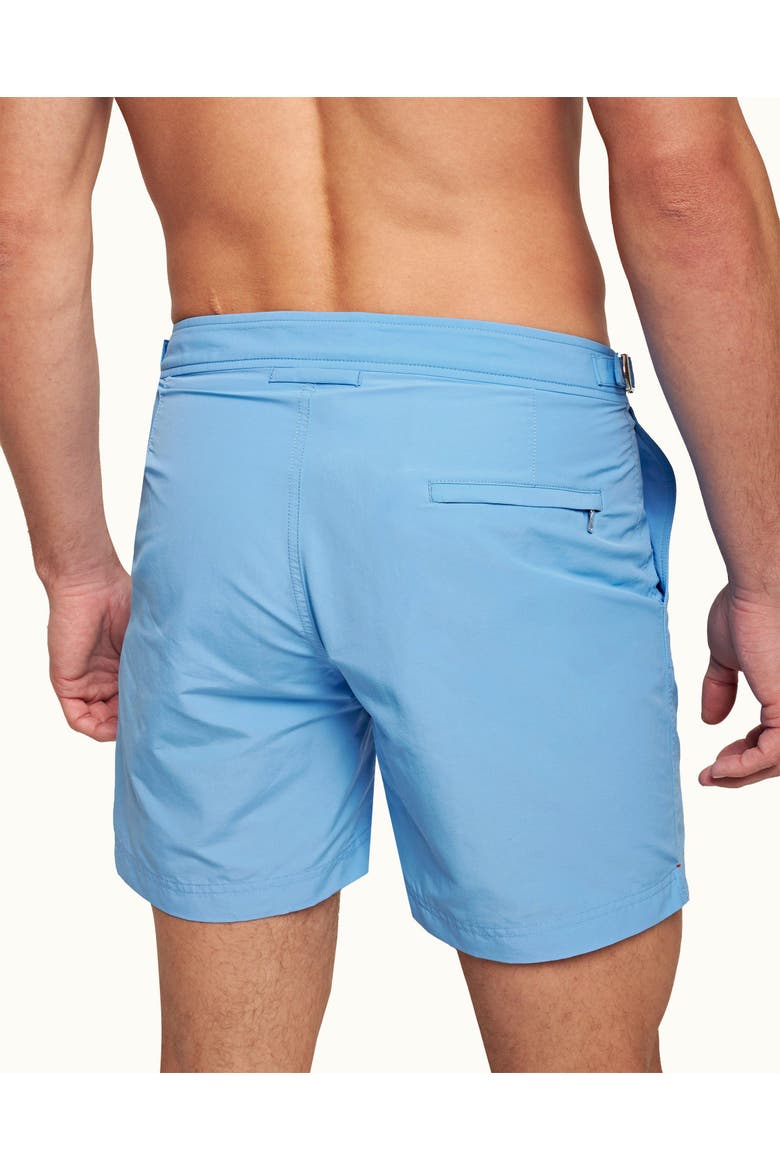 Bulldog Mid-Length Swim Shorts, Alternate, color, RIVIERA II