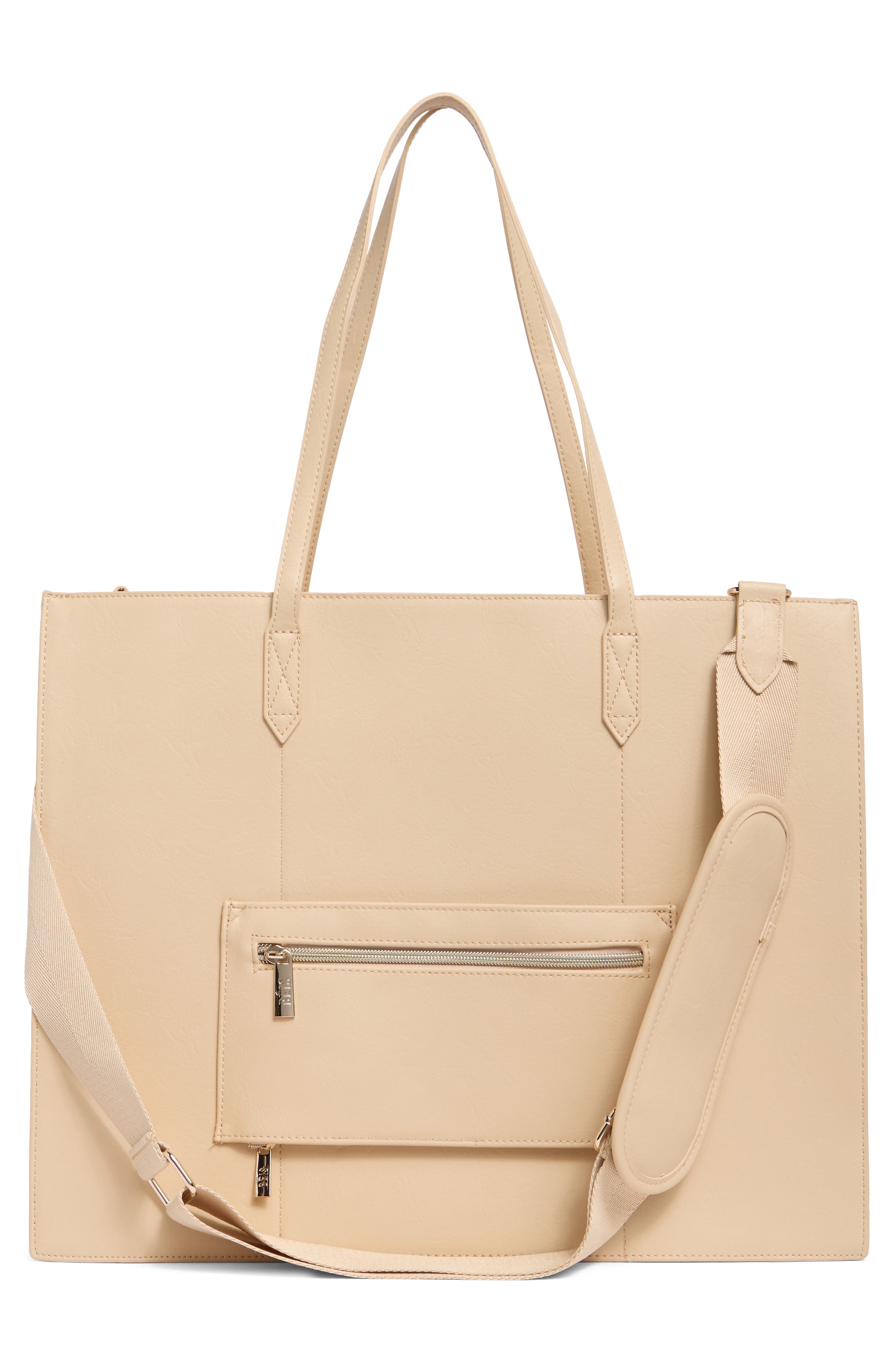 Large Work Tote, Alternate, color, BEIGE