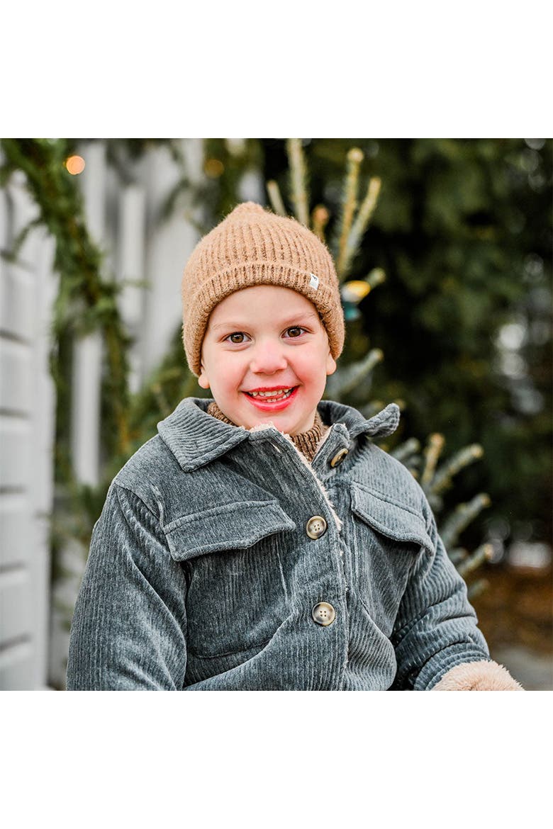 Corduroy With Snowdrift Shacket-Little Kid, Alternate, color, Charcoal