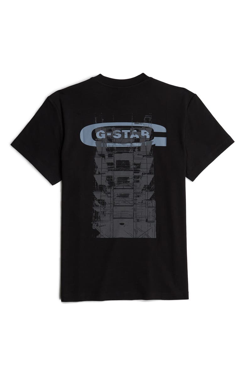 G-STAR Scaffolding Back Organic Cotton Graphic T-Shirt, Alternate, color, 