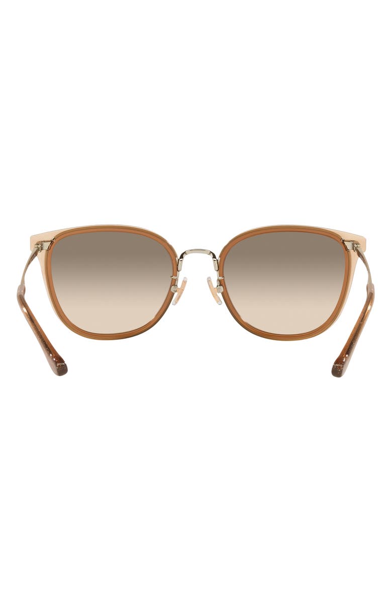 COACH 55mm Gradient Square Sunglasses, Alternate, color, Brown Gold