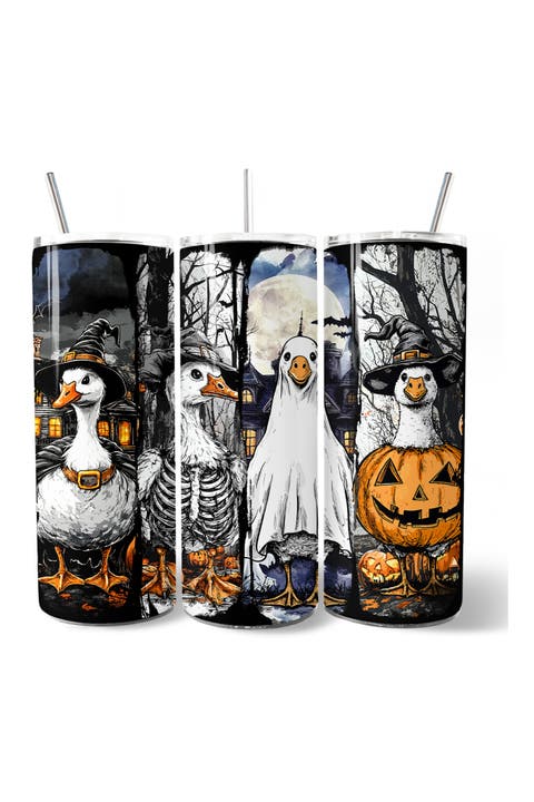 Spooky Costume Geese Halloween Tumbler