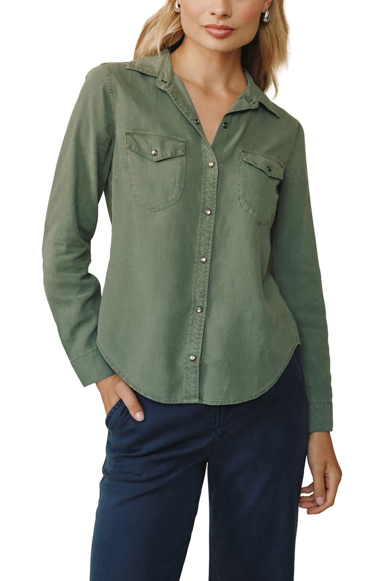 Western Shirt, Main, color, FERNWOOD