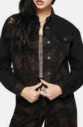 Disturbia Hexborn Baba Yaga Spliced Denim Jacket