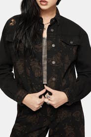 Disturbia Hexborn Baba Yaga Spliced Denim Jacket