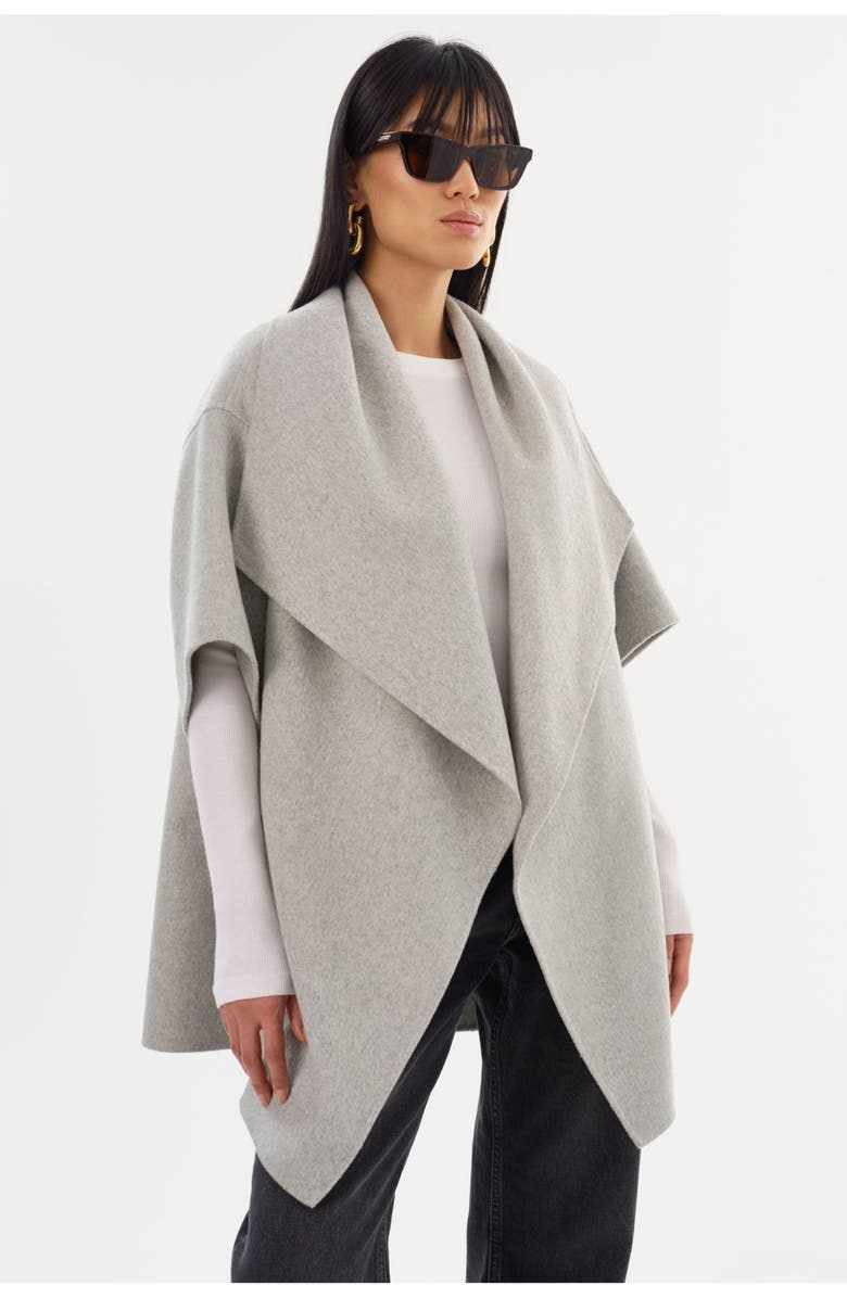 LAMARQUE Penelope | Double Face Wool Coat, Alternate, color, Light Grey