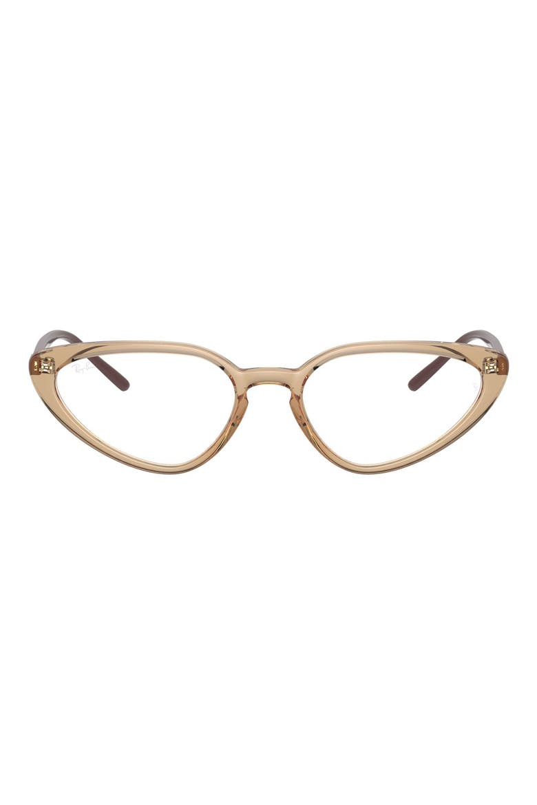 52mm Cat Eye Optical Glasses, Main, color, TRANSPAREN
