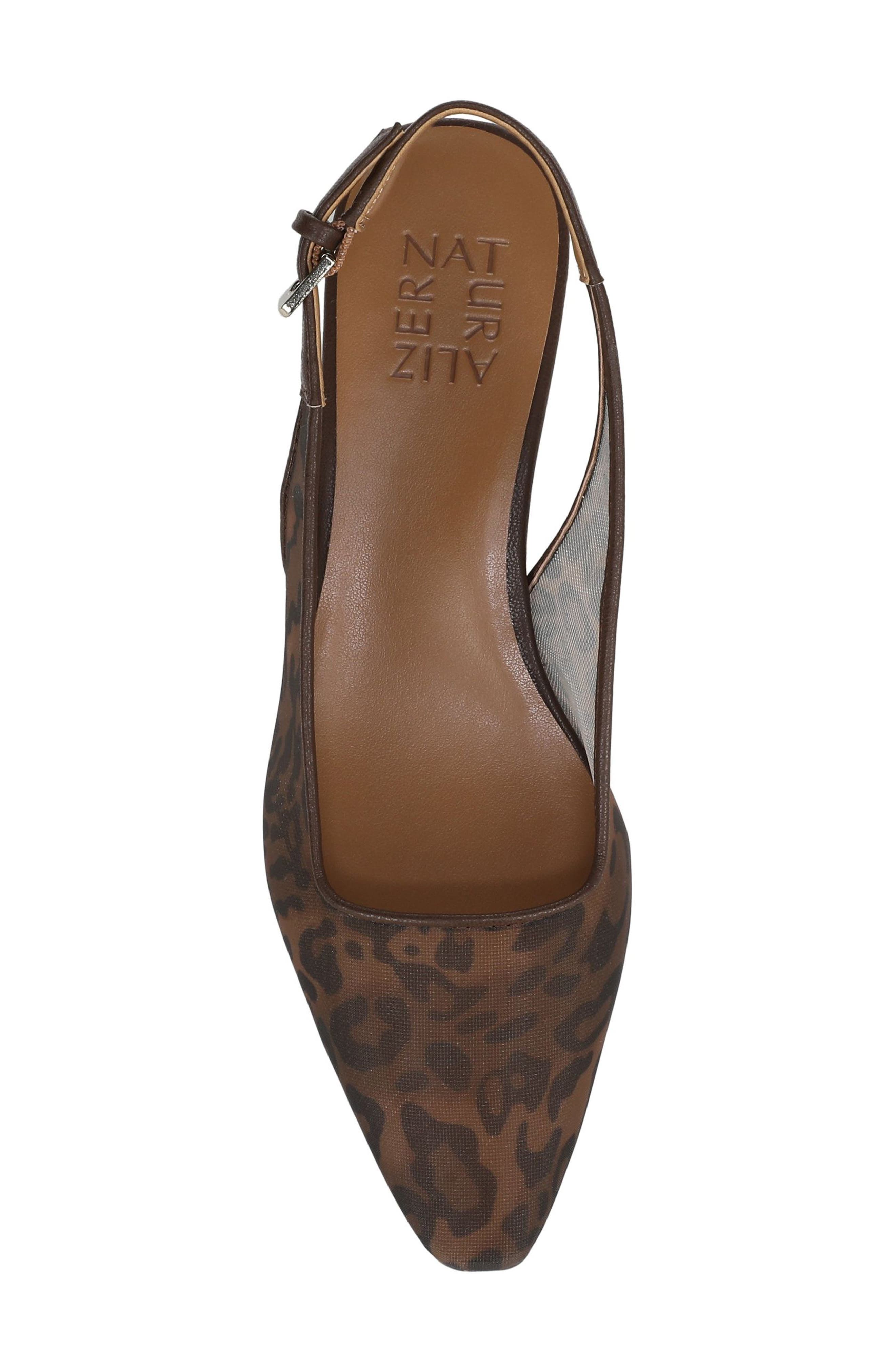 Naturalizer Ginger Slingback Mesh Pump, Alternate, color, Leopard Print Mesh