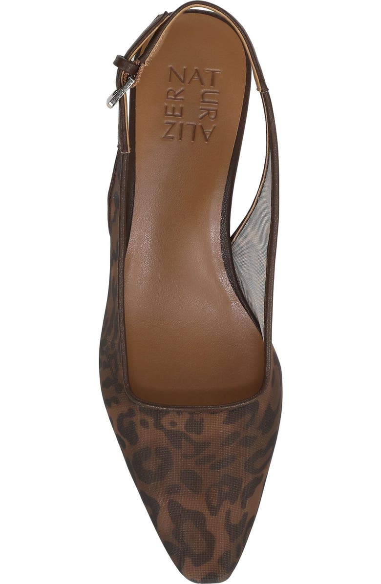 Naturalizer Ginger Slingback Mesh Pump, Alternate, color, Leopard Print Mesh