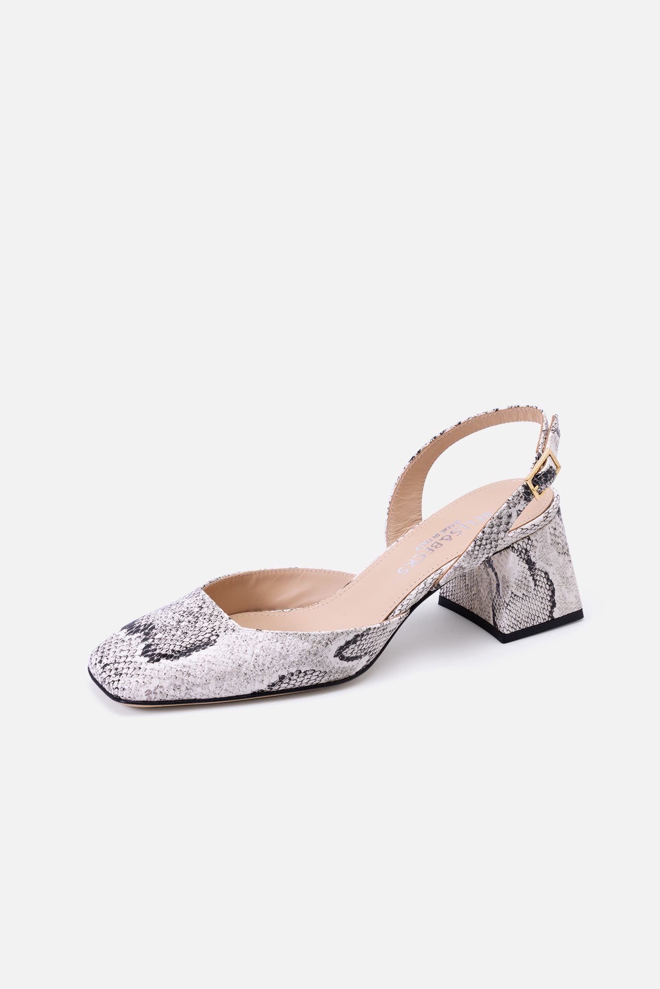 BELLS & BECKS Lana Mid-Heel Slingback, Main, color, Snake