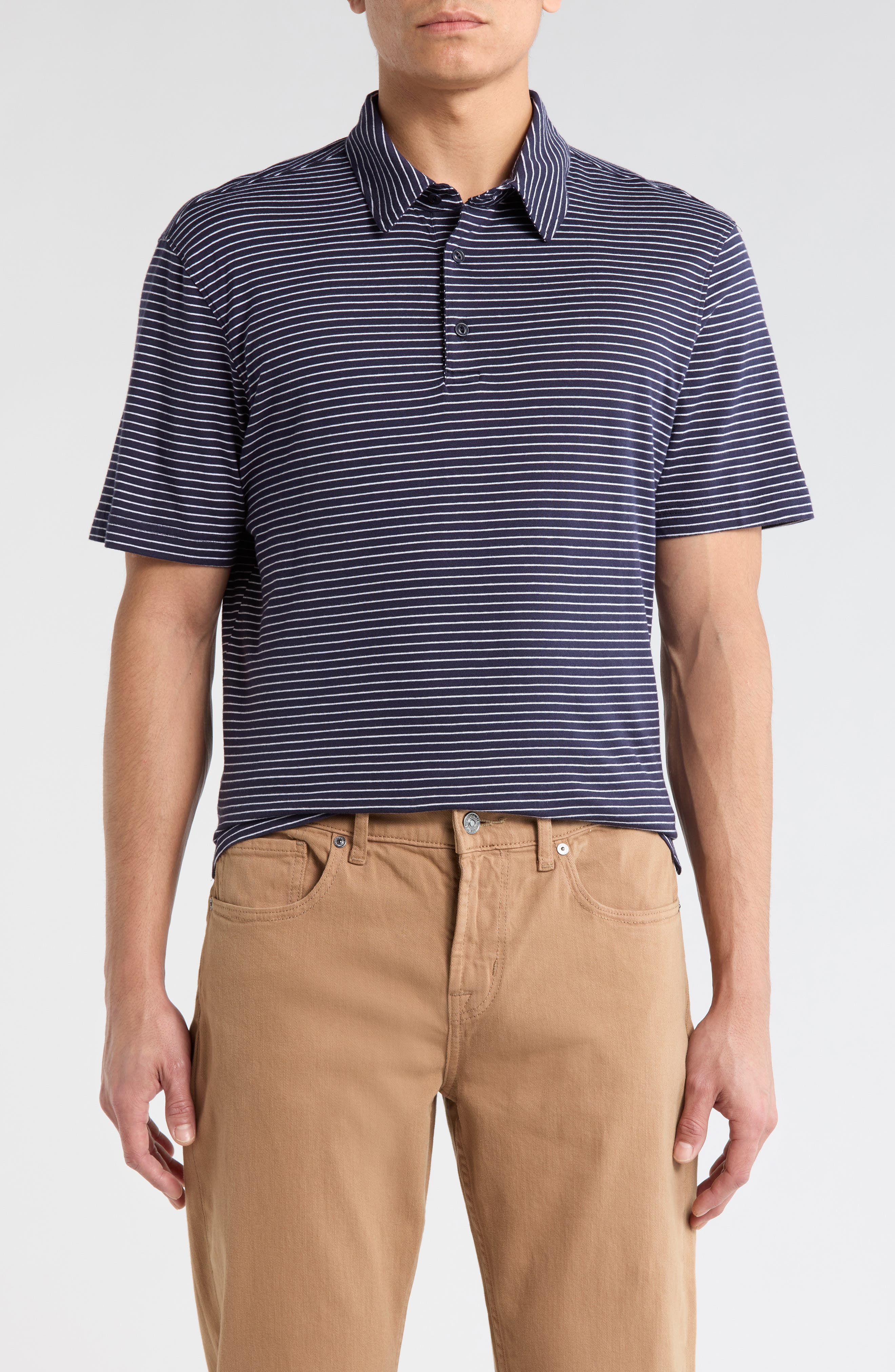 Bryce Stripe Cotton Polo - image 5