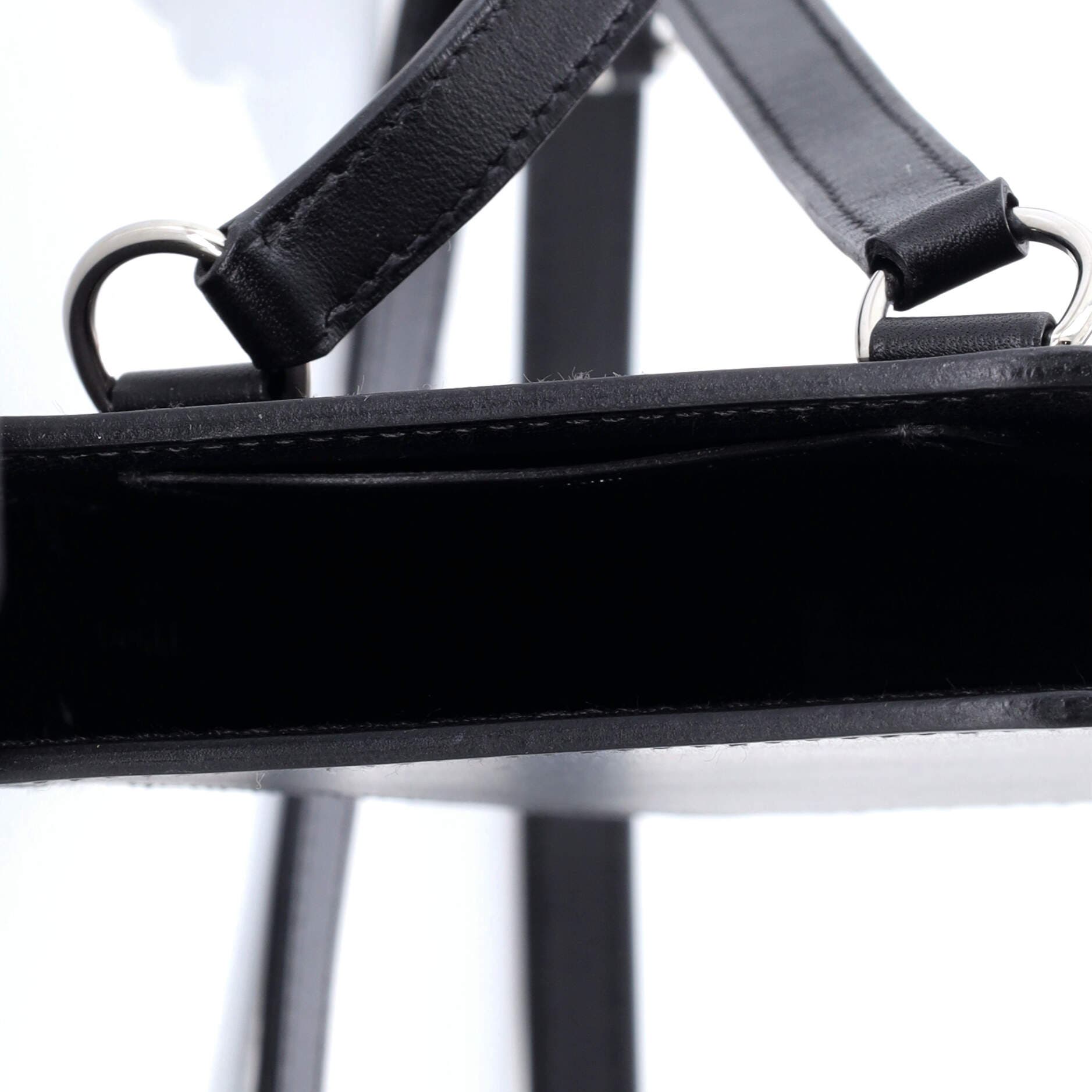 Pre-Owned Hermes Hac a Box Phone Case Tadelakt, Alternate, color, Noir